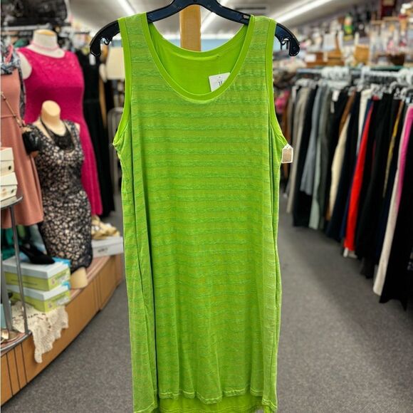NOLB New Ladies M neon green dress - Picture 1 of 5